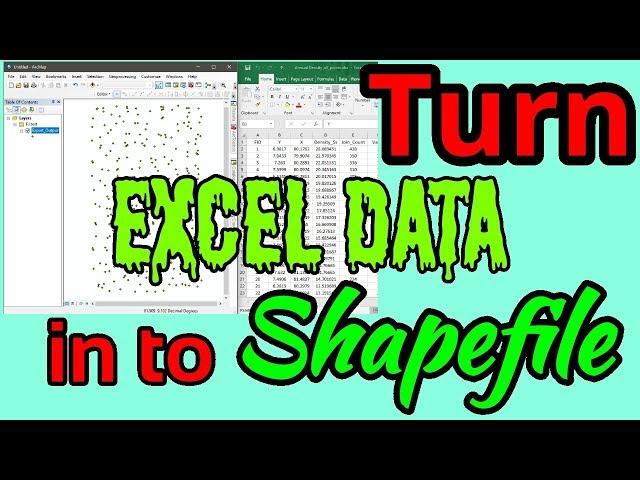 Excel data in to shapefile in arcgis ( Import Excel data 2017)