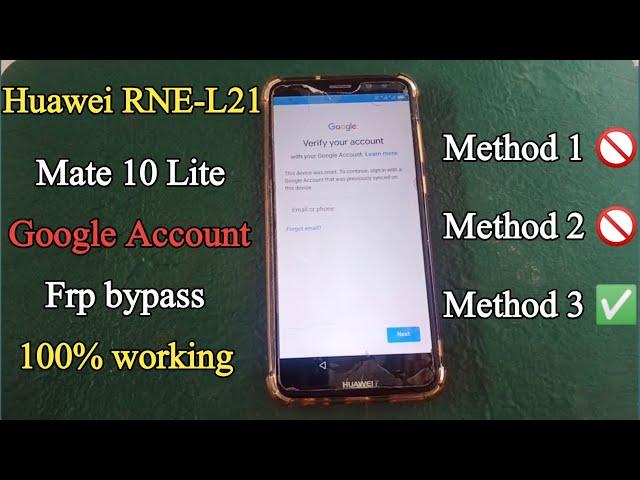 Huawei Mate 10 Lite (RNE-L21) Frp Bypass 2023 without Pc | RNE-L21 Frp Bypass