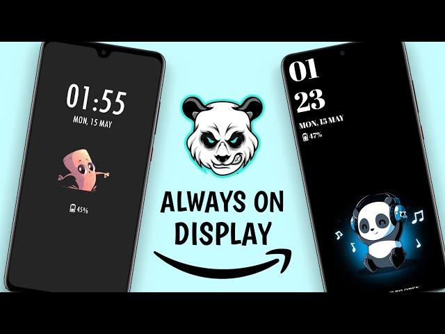 How to apply Always On Display in any android phone - 10+ Unique emoji clock!