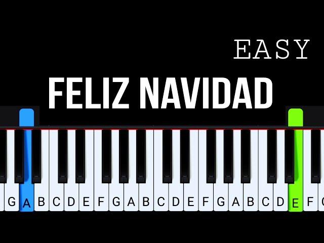 Feliz Navidad | Easy Piano Tutorial