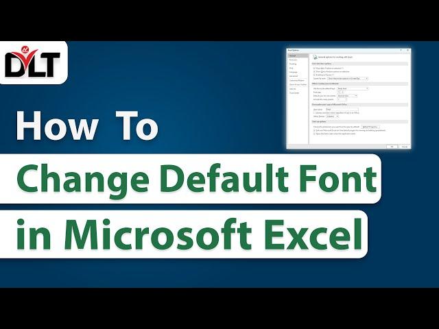 How To Change Default Font In Microsoft Excel