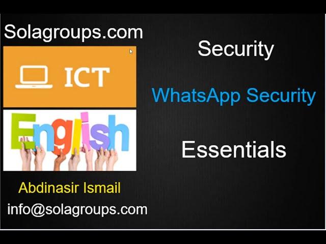 WhatsApp Security with SolaGroups