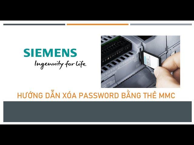 Hướng dẫn gỡ mật khẩu PLC S7 | Remove password PLC siemens