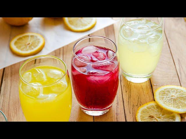 3 in 15 minutes: How to make Homemade LEMONADE  Lemonade at home