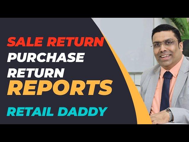 Sale Return and Purchase Return Records in Retail Daddy Billing Software