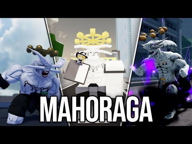 Using MAHORAGA In Different Roblox Anime Games