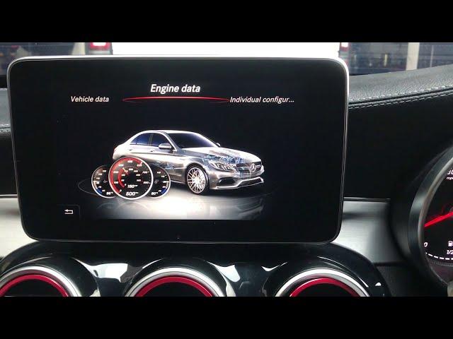 W205 AMG START UP SCREEN + C63 VEHICLE DESIGN + ENGINE DATA