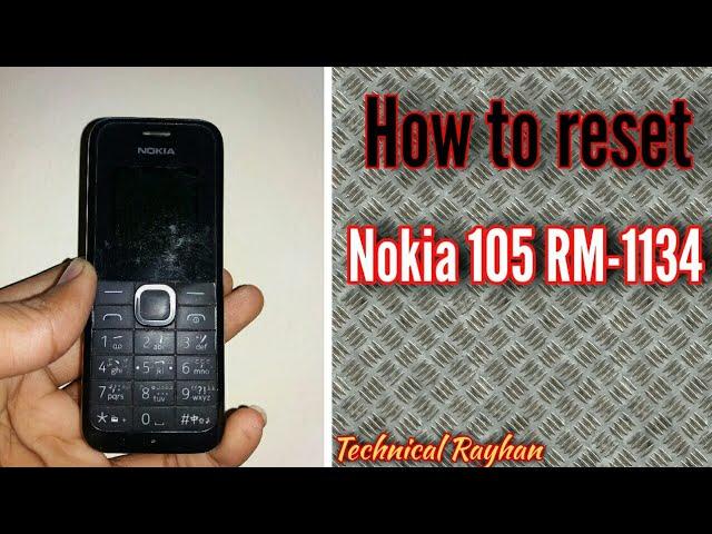 How to Reset Nokia 105 RM-1134