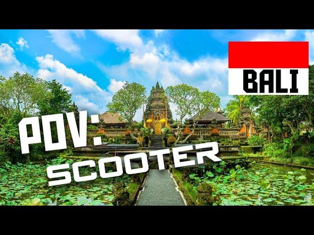 BEAUTIFULL BALI Scooter Drive - Driving around small villages