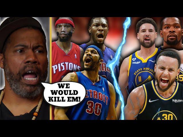 Sheed & Bonzi Get HEATED Discussing 2017 Warriors vs. 2004 Pistons!