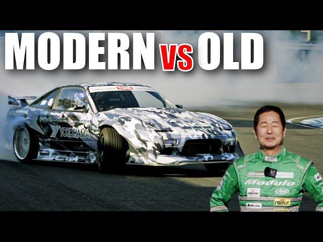 DK Tsuchiya drives Modern Drift Car - What's the difference in modern and old drifting?