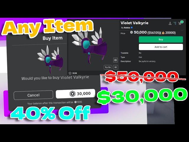 How To Get 40% Off Any Roblox Item (Roblox 40% Method) 2025