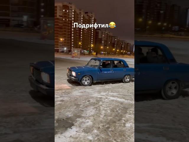 Дрифт на 2107 зимой 