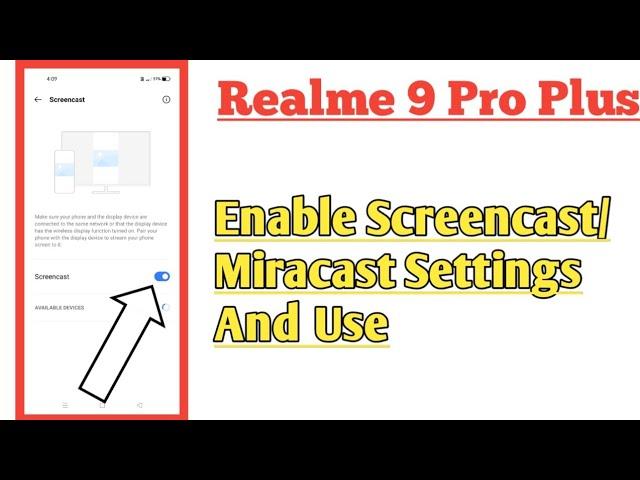 Realme 9 Pro Plus || Screencast Feature How To Use Mobile Screen In LED/ Monitor