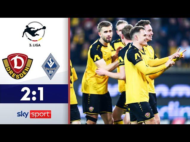 Sehenswert zum Sieg: Dresden weiter auf 1 | Dynamo Dresden - Waldhof Mannheim | Highlights 3. Liga