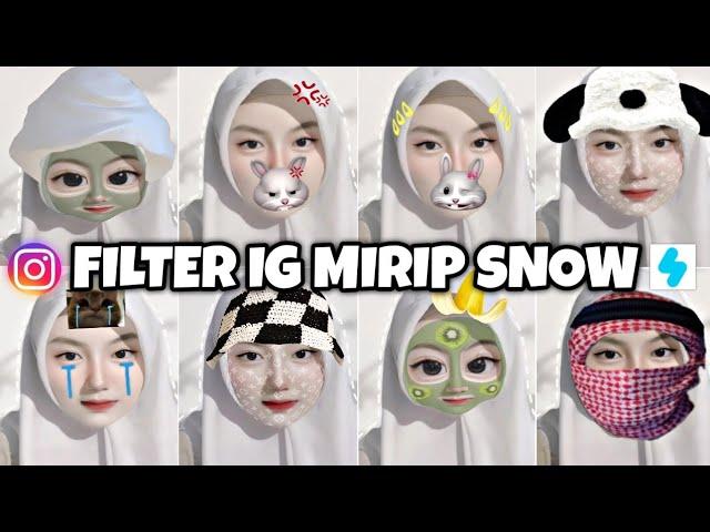 FILTER INSTAGRAM MIRIP FILTER SNOW TERBARU 2024 BUAT SELFIE || EFEK IG TERBARU 2024