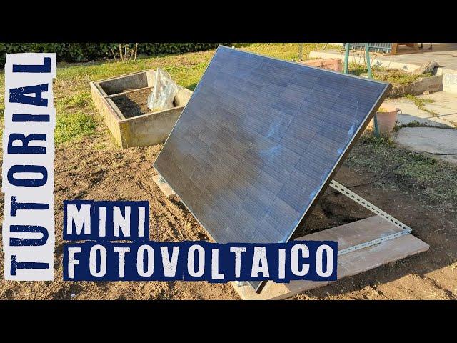 Tutorial Mini fotovoltaico plug & play fai da te: produrre energia elettrica gratis. #maysun solar