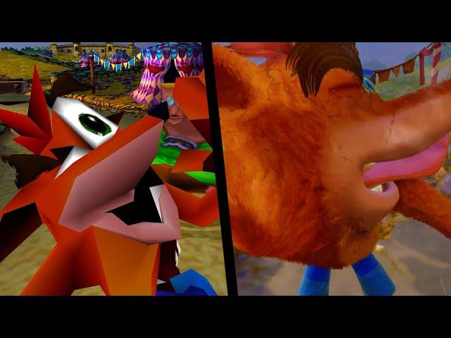 All DEATH ANIMATION Original VS N.Sane Trilogy (CRASH BANDICOOT 3 : WARPED)