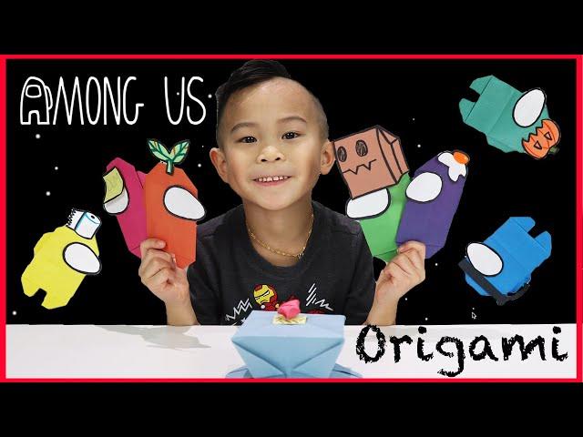 How to Make Among Us Characters with Paper Easy Origami for Kids