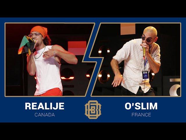 Vocal Scratching  Realije vs O'Slim  Beatbox Battle World Championship - Quarterfinal