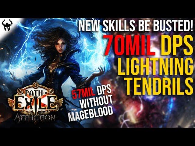 70MIL DPS Lightning Tendrils Delver | THIS SKILL IS DISGUSTING!!! | PoE 3.23 Affliction