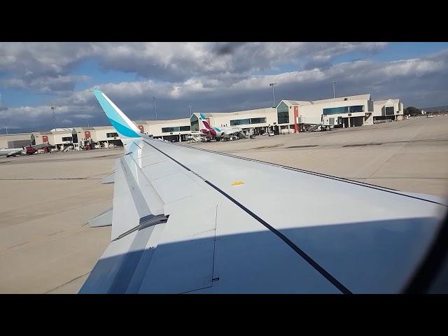 Eurowings A320 Sharklets Pushback und Takeoff Palma de Mallorca PTU Sound