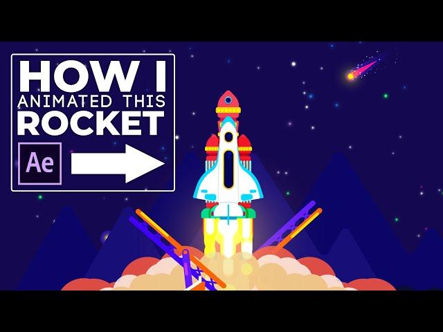 Rocket Animation Project Breakdown in After Effects