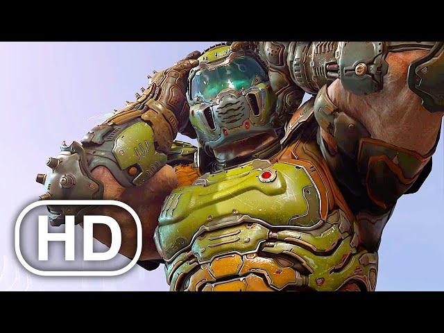 DOOM ETERNAL THE ANCIENT GODS PART 1 & 2 All Cutscenes Full Movie (2021) 4K ULTRA HD