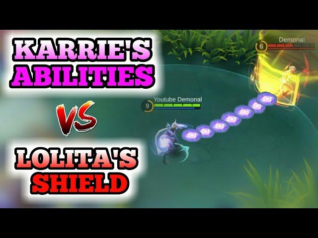 NEW HERO KARRIE VS LOLITA'S SHIELD | MOBILE LEGENDS ( EXPERIMENT )