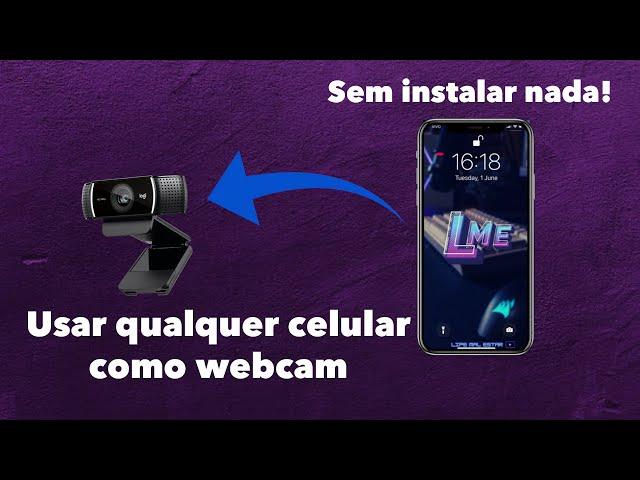 QUALQUER CELULAR COMO WEBCAM NO OBS (DE GRAÇA E SEM INSTALAR NADA!)