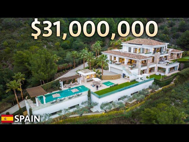 Inside a $31,000,000 ULTRA Luxurious Spanish Mega Mansion With Sea Views!