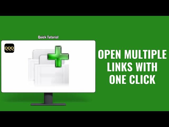 How to open Multiple URLs,website or links with one Click