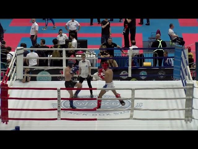 BOUSTIN MOHAMMED ITA v KOSAREK MARTIN CZE Hungarian Kickboxing World Cup 2023