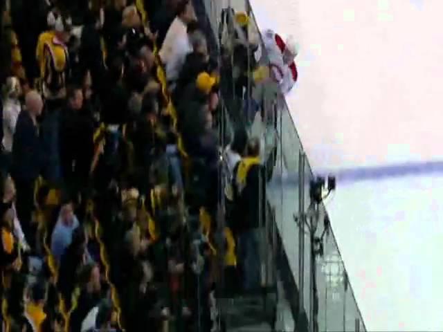 Andrei Kostitsyn Big Hit on Seidenberg