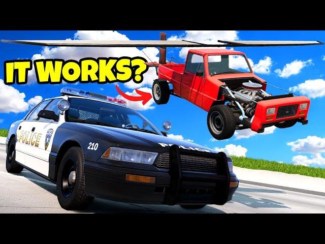 I Made The WORST Flying Pigeon to Outrun the Police in BeamNG Drive Mods!