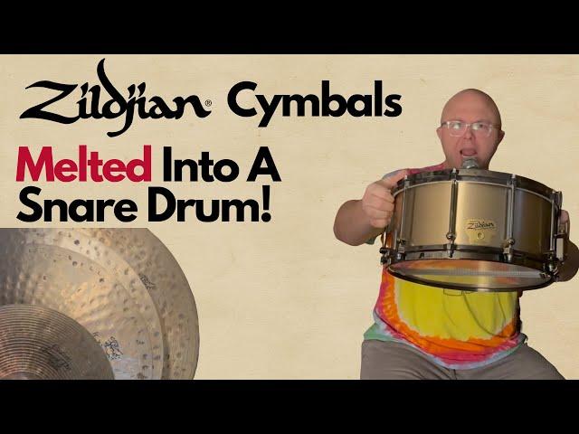 Zildjian Cymbals MELTED Into A $5,000 Snare Drum
