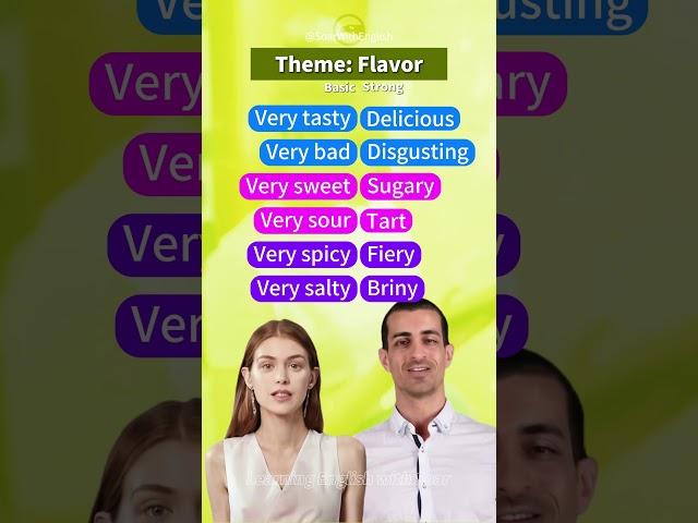 Don't Say Very English Vocabulary: Flavor Adjectives Explained | Learn English Vocabulary Building