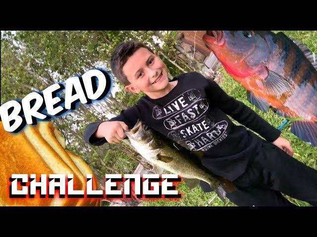 Fishing Challenge With BREAD ( Look What We CAUGHT !! ) - A1A Adventures