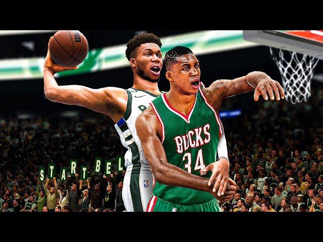 Poster Dunk With Giannis In Every NBA 2K