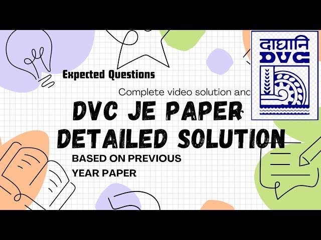 DVC JE paper solution based on previous year, Expected question