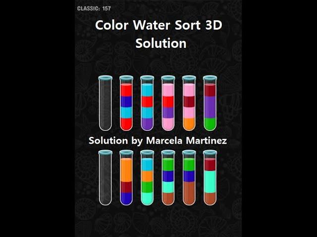 Color Water Sort 3D level 157 | Gameplay Mobile Games