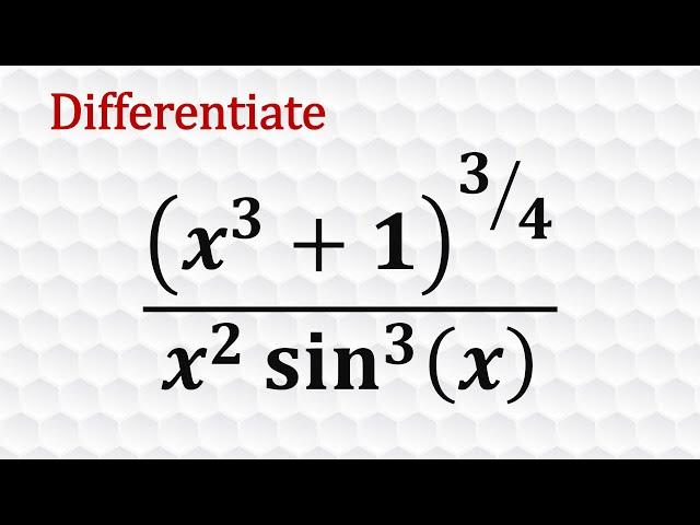 Differentiation Using Logarithmic Differentiation