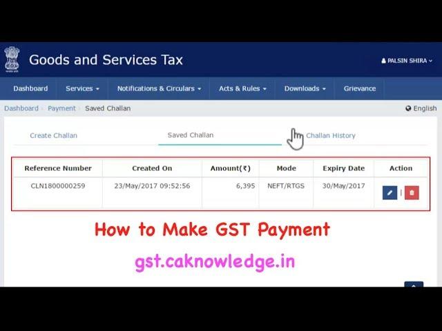 How to Make GST Payment at GST Portal www.gst.gov.in