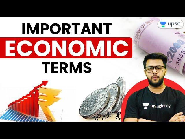 UPSC CSE 2021 | Important Economic Terms | Explained by Siddharth Sir