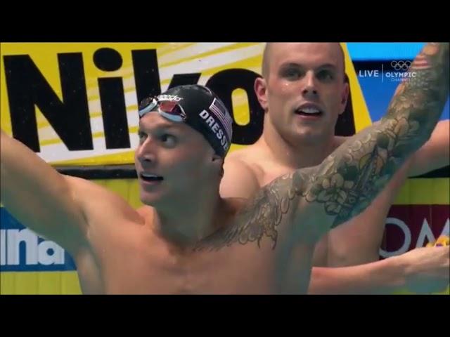 Dressel's New American Record 46.96 - Men's 100m Freestyle 2019 World Swimming Championships