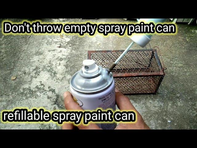 DIY refillable spray paint can