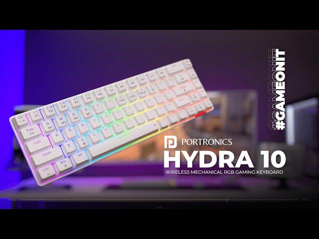 Portronics HYDRA 10 | Wireless Mechanical RGB Gaming Keyboard | Make Gaming and Working More Fun