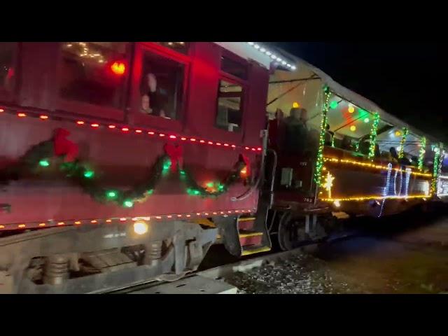 #Christmas #Train is Coming So Exciting Santa Claus Cruz Big Trees Railroad Narrow Gauge #raillroad