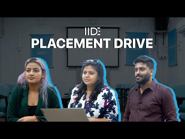 Are IIDE Students Job Ready? Placement Drive @ IIDE