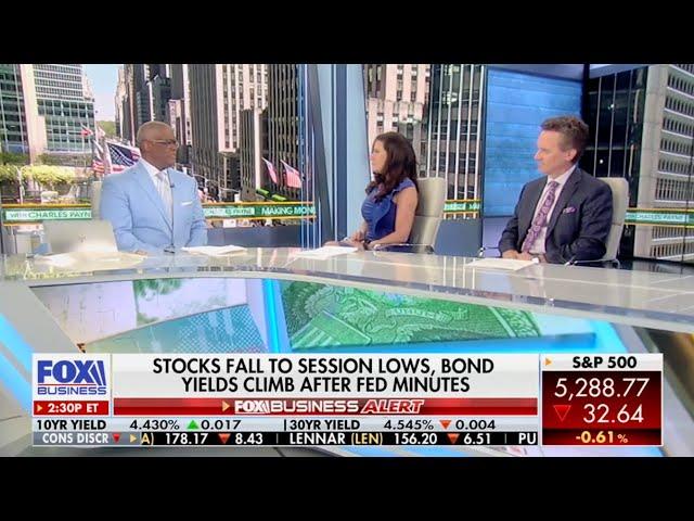 Stocks fall to session low: Bond Yields climb after Fed Minutes — DiMartino Booth with Charles Payne